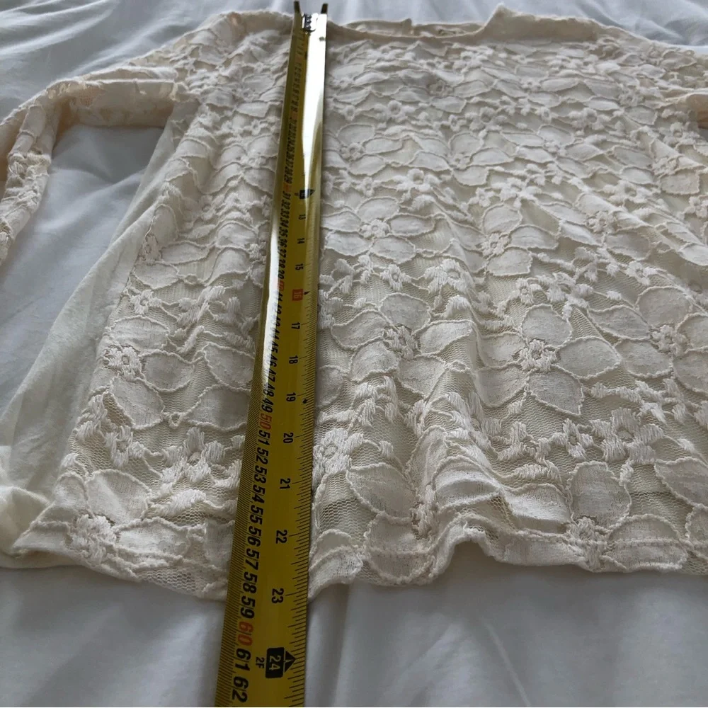 Lace Long Sleeve Boho Top - Picture 2 of 10